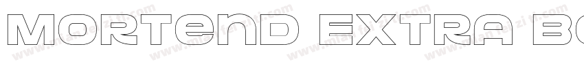 Mortend Extra Bold字体转换